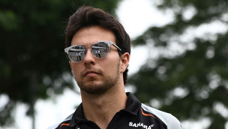 Checo Pérez durante un entrenamiento de la Fórmula 1