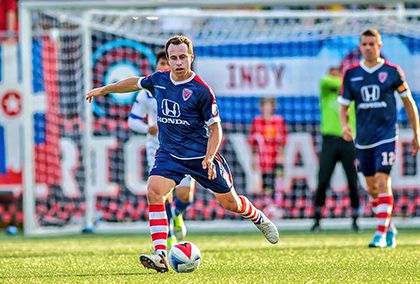 Gerardo Torrado, durante juego del Indy Eleven