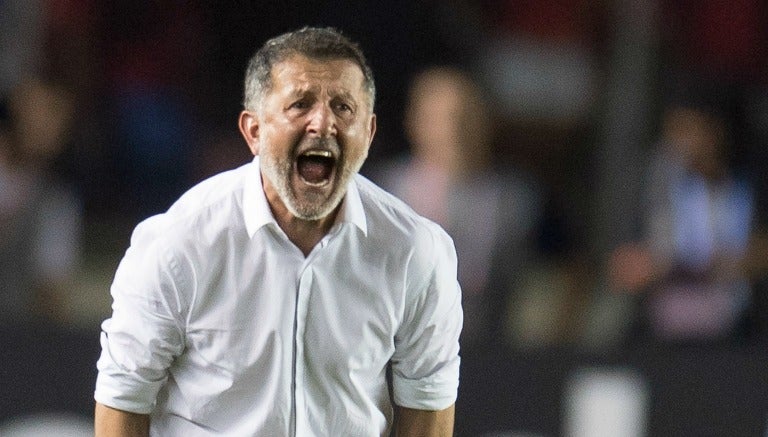 Juan Carlos Osorio durante el partido contra Panamá