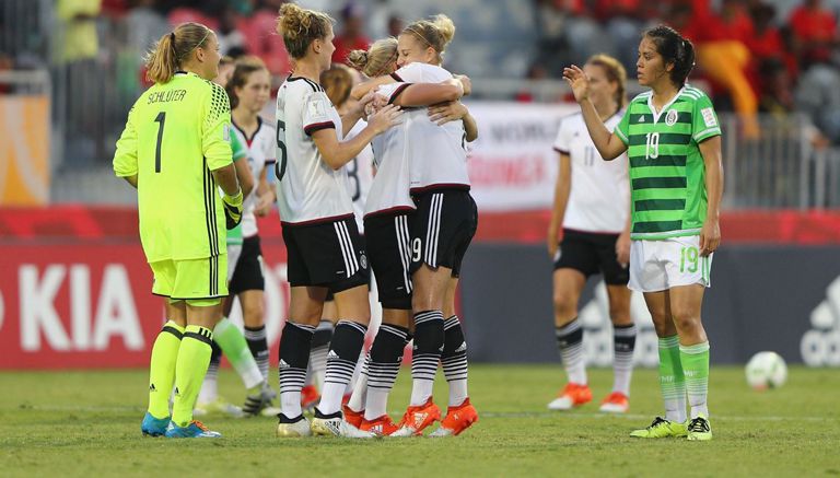 Alemania celebra su triunfo contra México en Mundial Sub 20