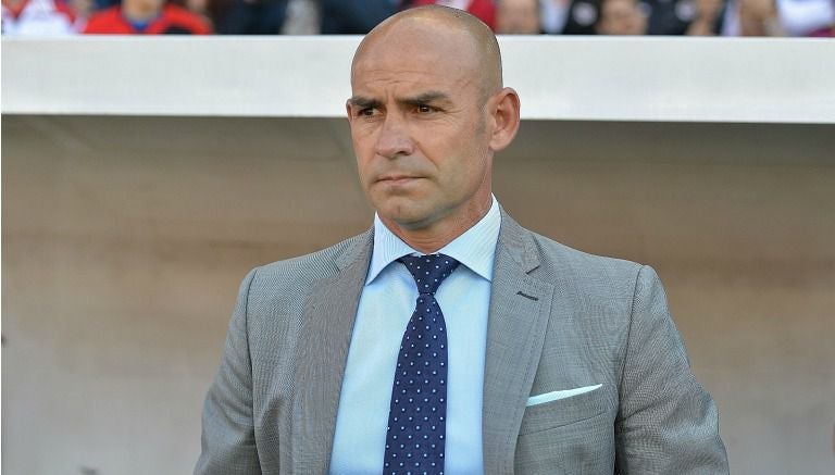 Paco Jémez durante un partido de la Liga española