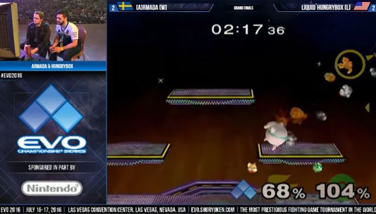 La Final de Smash Bros. fue una de las más vibrantes en el EVO 2016