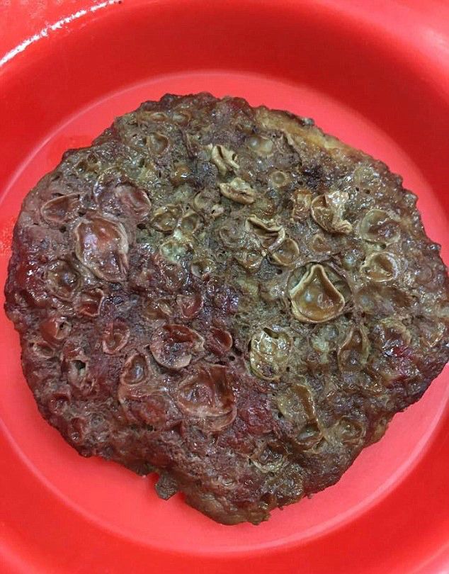 Carne de una hamburguesa que sirvió una escuela en Pensilvania