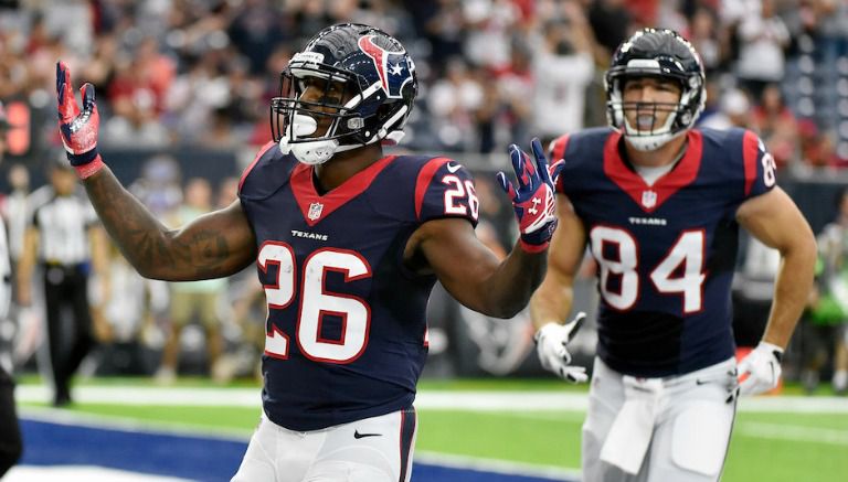 Lamar Miller, durante un juego de Texans