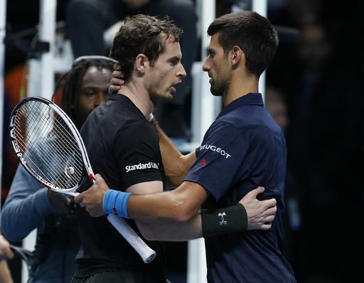 Novak felicita a Andy tras la Final del Masters de la ATP