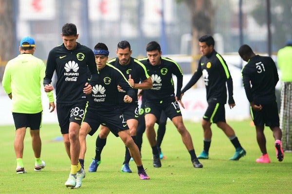 Los elementos de América entrenan en las instalaciones de Coapa