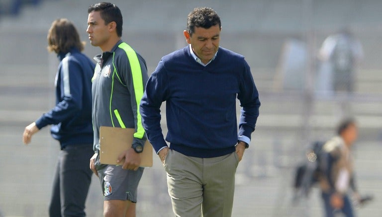 David Patiño en un partido de Pumas Sub 20