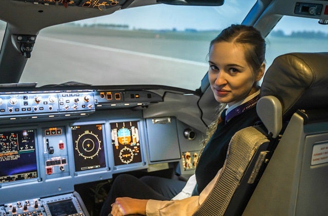 María Fiódorova, la guapa piloto rusa