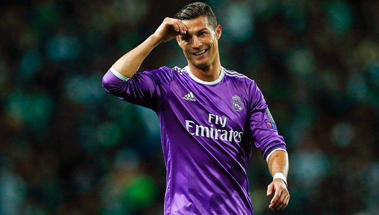 Cristiano Ronaldo, en partido de Real Madrid en Champions League