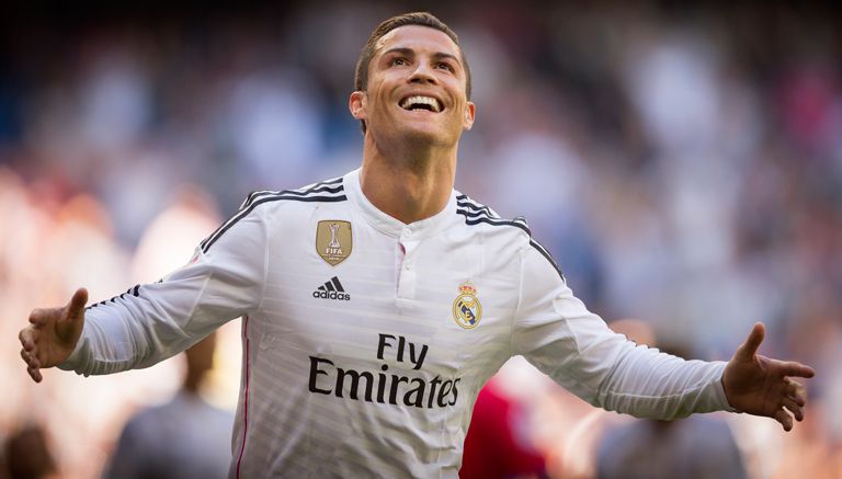 Cristiano Ronaldo celebra un gol con el Real Madrid