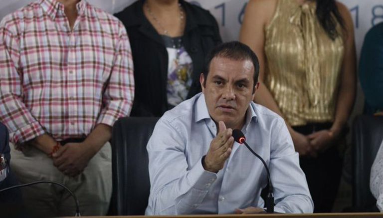 Cuauhtémoc Blanco, durante una conferencia de prensa