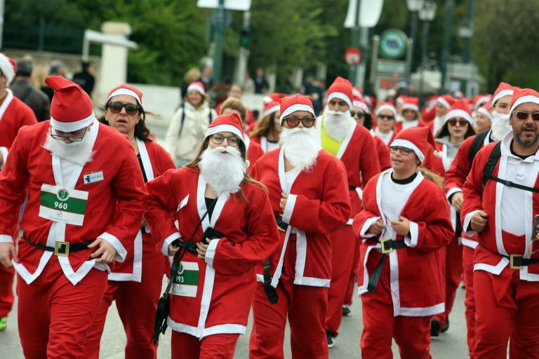 Corredores que participaron en la carrera de Atenas