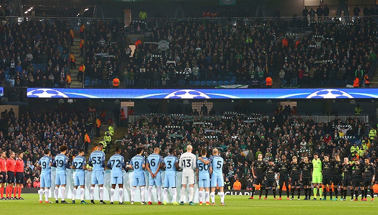 Manchester City y Celtic también mostraron su respeto