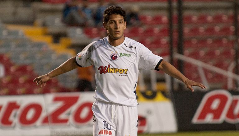 Ángel Reyna, con la camiseta de Veracruz