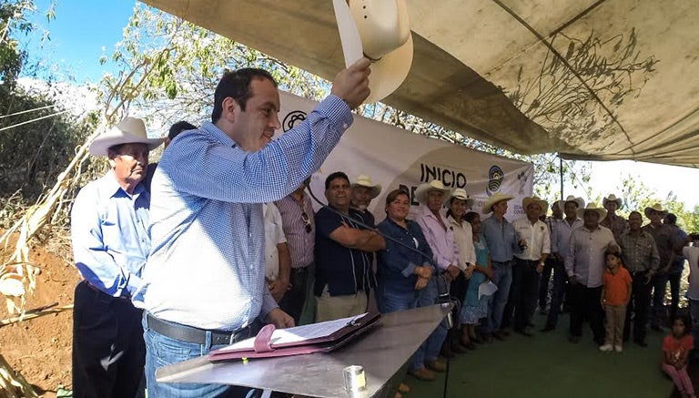 Cuauhtémoc Blanco, durante un evento de gobierno