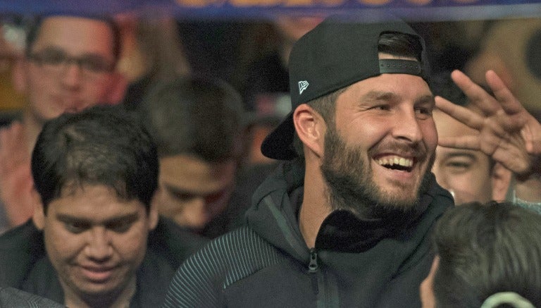 André Pierre Gignac en la función de Box en la Arena Monterrey