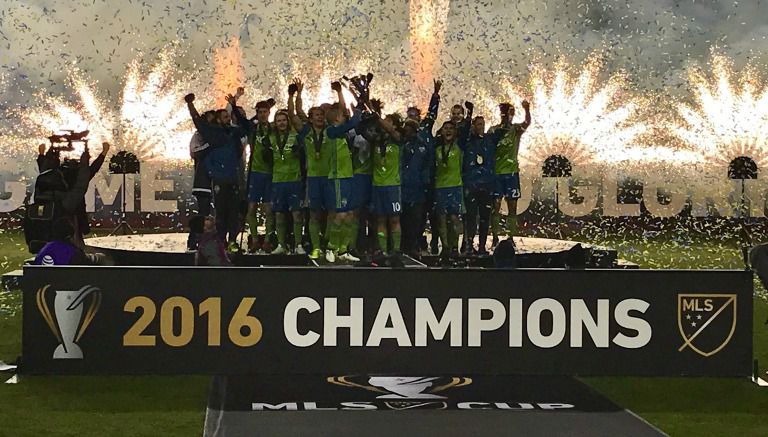 Seattle Sounders celebra el título de la MLS