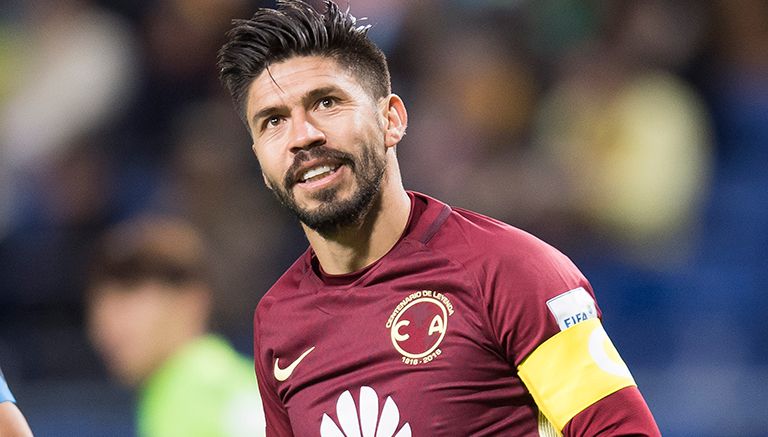 Oribe Peralta en el juego contra Jeonbuk 