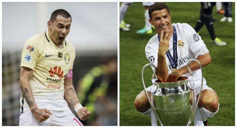 Sambueza y Cristiano celebran con América y Real Madrid, respectivamente