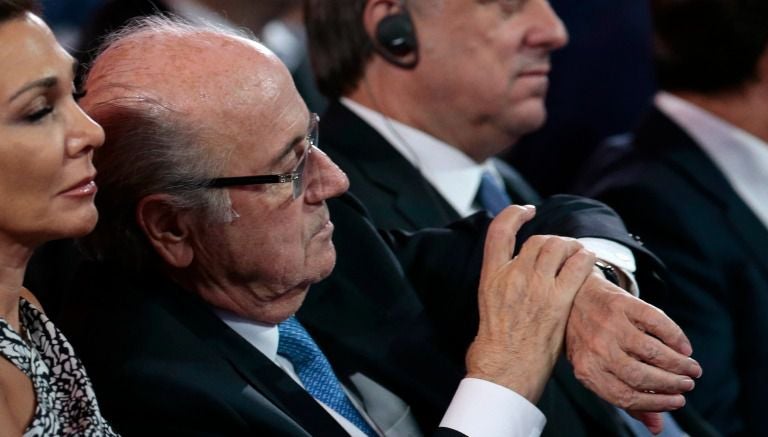 Joseph Blatter durante un evento de la FIFA