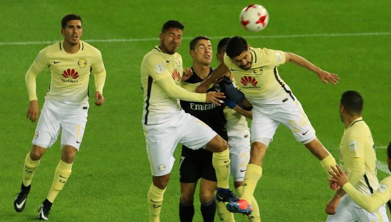 El América en el partido frente al Real Madrid