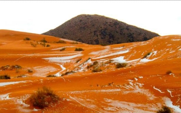 Así lució el desierto de Sahara