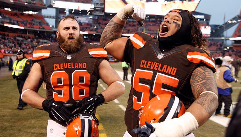 Los jugadores de los Bengals celebran el triunfo contra Chargers