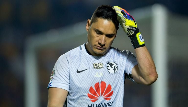 Moisés Muñoz durante la Final de Vuelta entre América y Tigres