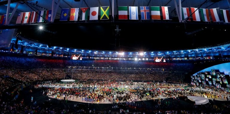 El estadio Maracaná durante la inauguración de Río 2016