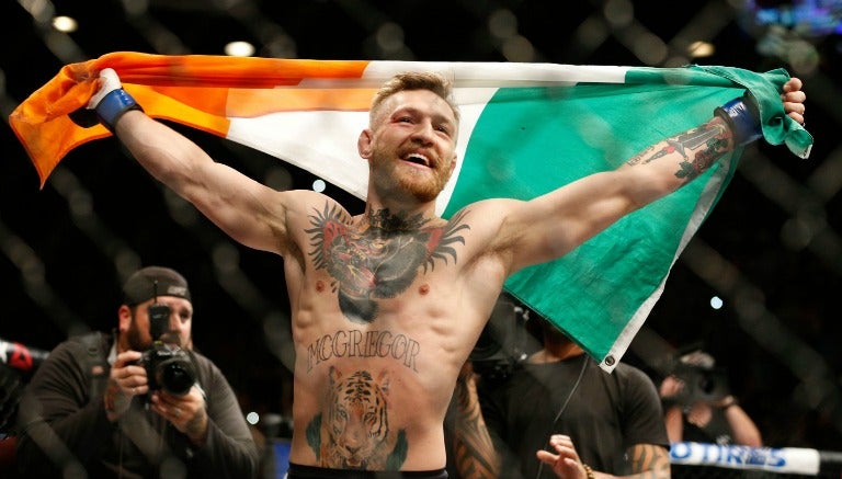 Conor McGregor tras una pelea en UFC