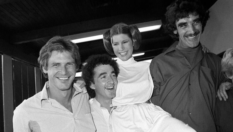 Actores de Star Wars con Carrie Fisher