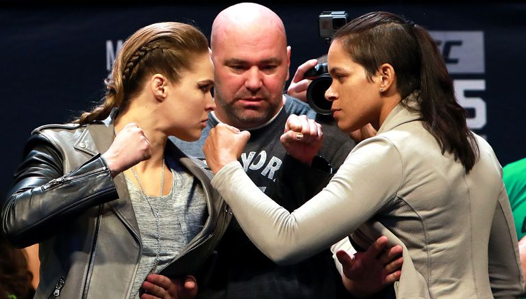 Ronda Rousey, en el primer careo con Amanda Nunes