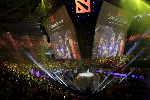 Así lució el escenario donde se realizó The International Dota 2