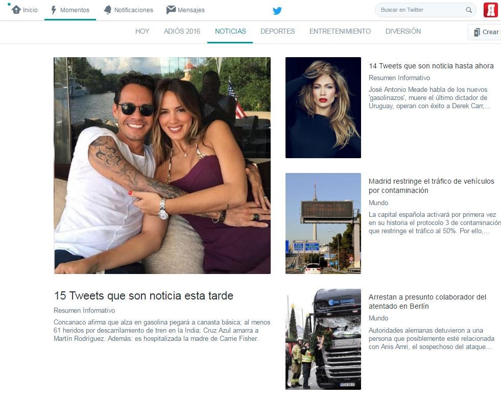 Twitter muestra los temas más destacados del momento