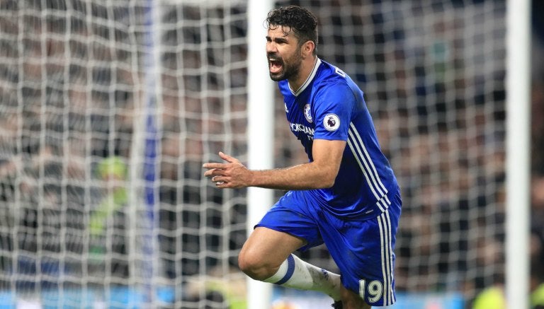 Diego Costa celebra su gol frente al Stoke City