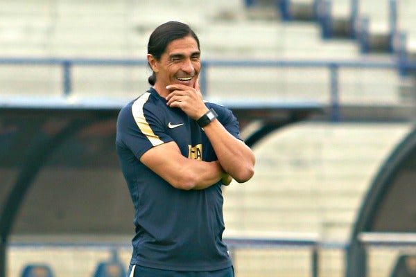 Paco Palencia observa un entrenamiento de sus felinos