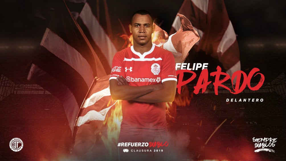 Toluca presenta a su nuevo refuerzo Felipe Pardo