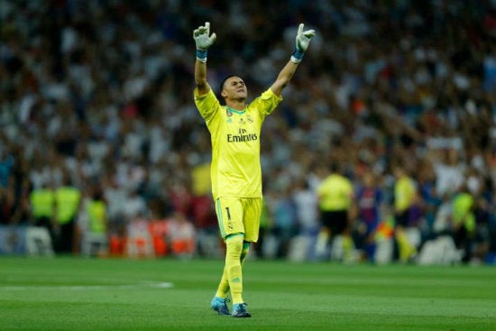 Navas en un partido del Real Madrid