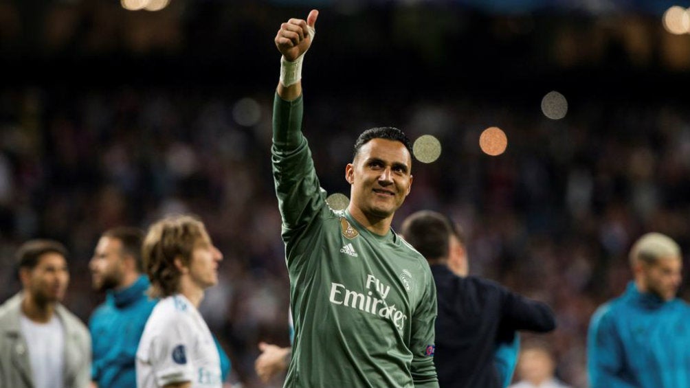 Navas celebra triunfo del Real Madrid