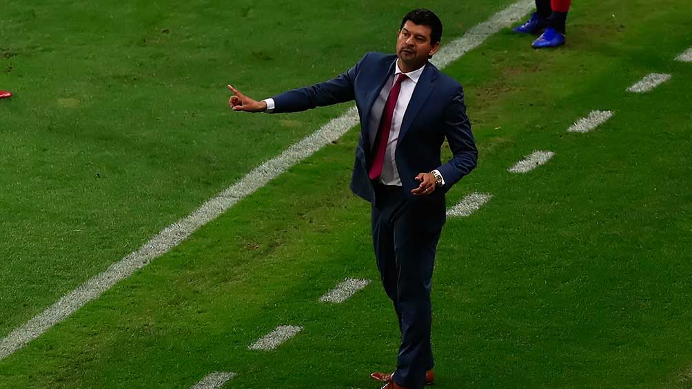 Cardozo durante el partido contra Tijuana