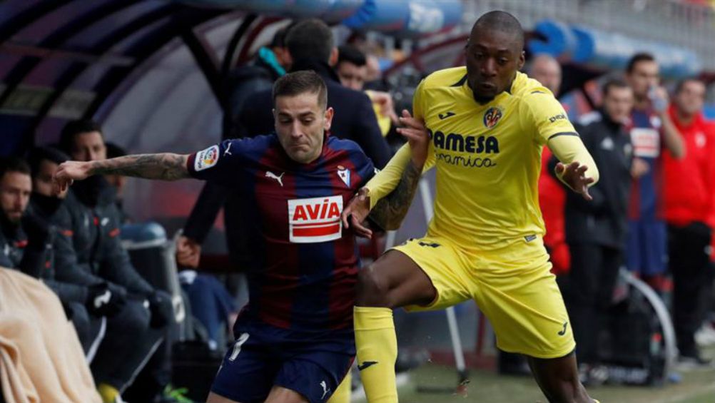 Rubén Peña y Ekambi durante el partido