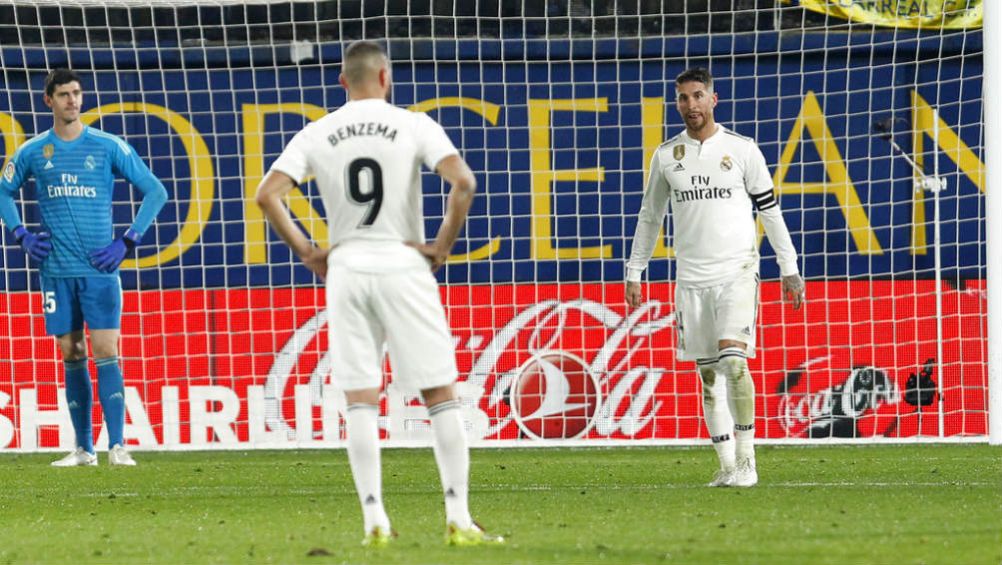 Ramos y Benzema durante el partido vs Real Sociedad