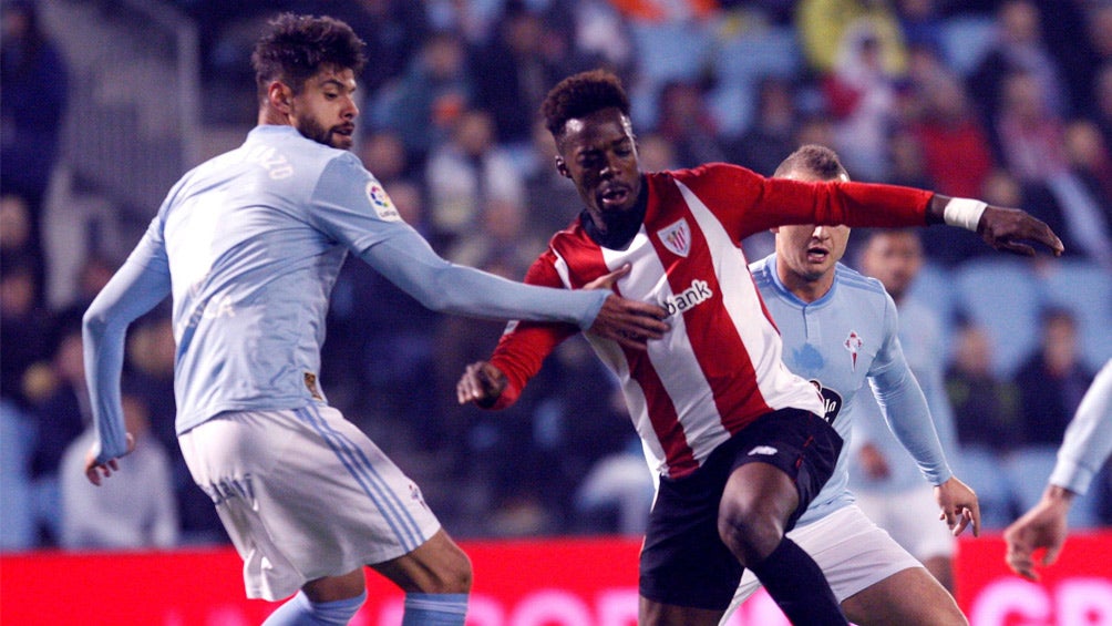 Néstor Araujo, en el juego contra el Athletic de la J18 de La Liga