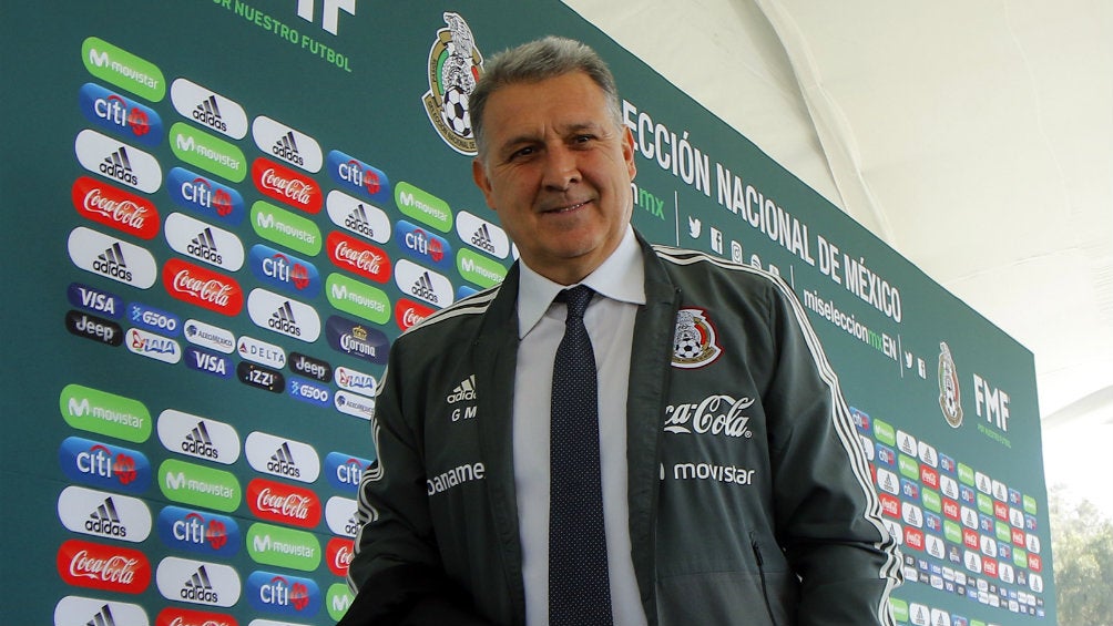 Gerardo Martino durante su presentación con el Tricolor