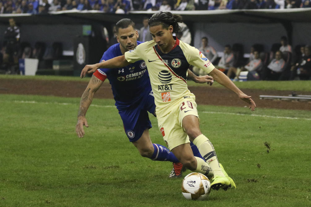 Diego Lainez durante la Final entre América y Cruz Azul