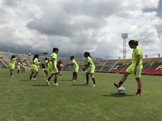 Jugadoras de Tolima realizan entrenamiento