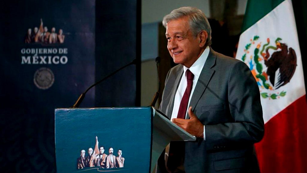 Lopez Obrador, durante una conferencia de prensa