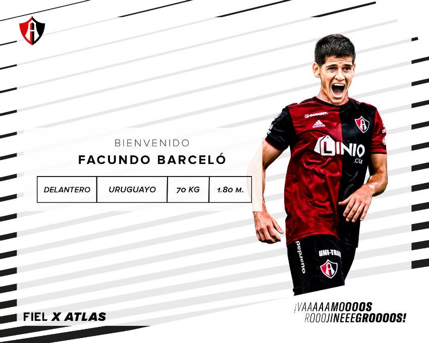 Ficha de Facundo Barceló, nuevo refuerzo del Atlas 