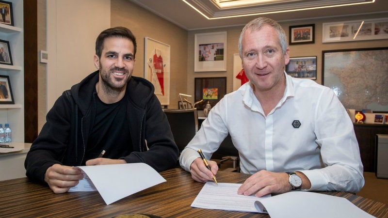 Fàbregas firma su contrato con el Mónaco 