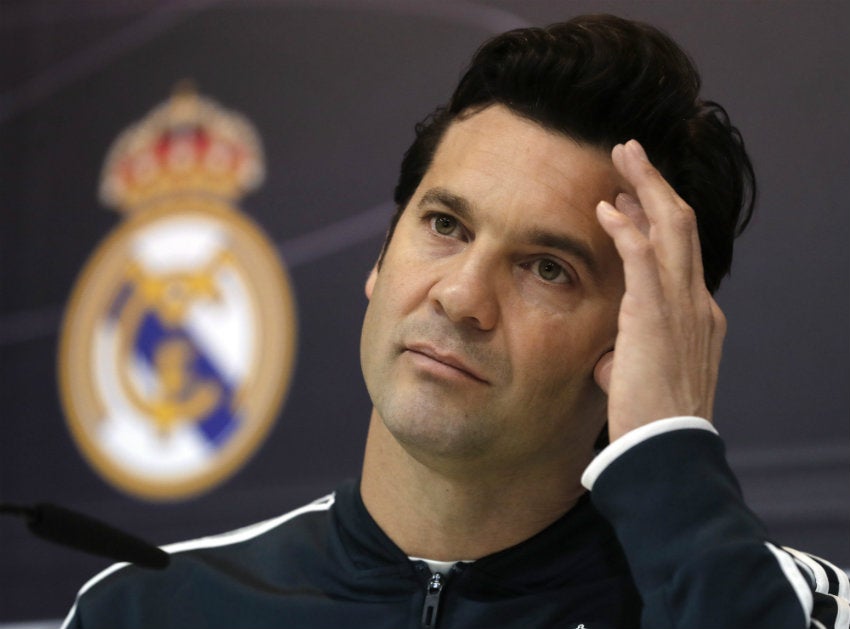 Solari durante conferencia de prensa previo al encuentro contra Real Betis 